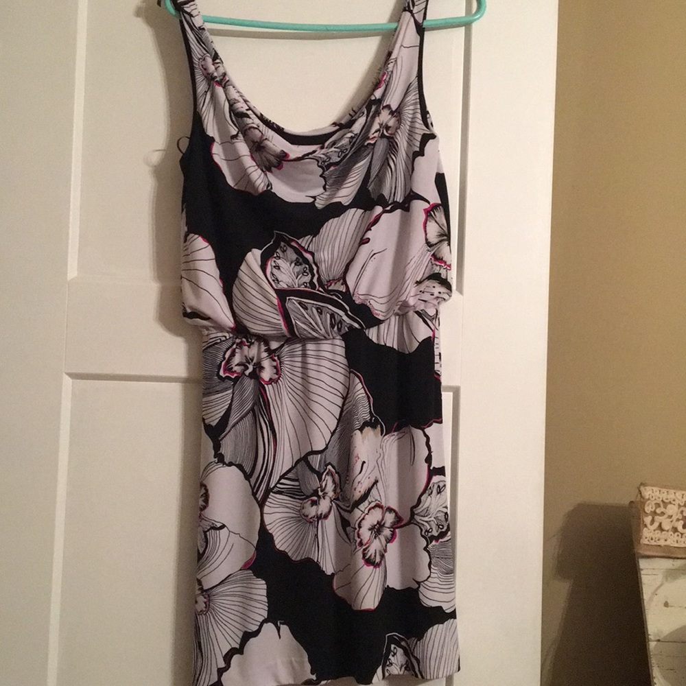Floral White House Black Market Dress